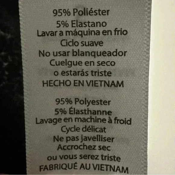 NWT! Small LULUROE Black with Faint White & Blue Abstract Pattern Cardigan - Picture 7 of 10